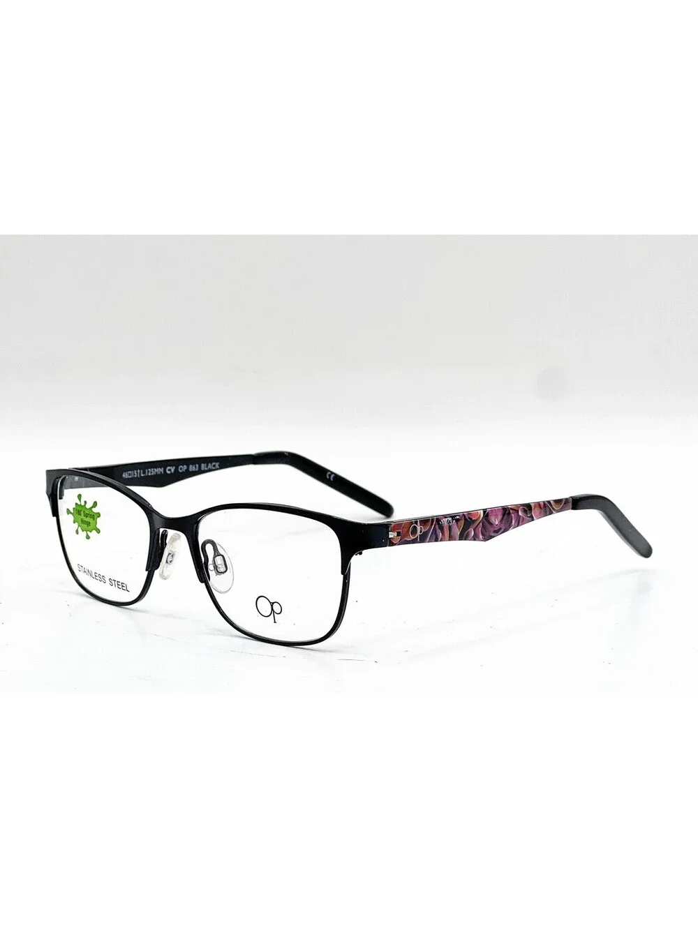 Ocean Pacific 863 Gloss Black Authentic Eyeglasses 46-15-125
